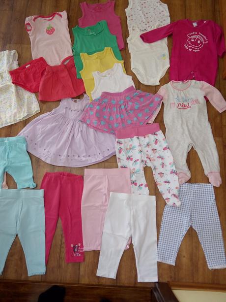 Balik dievcen.oblecenia jar/leto 74/80 top stav, 68–80