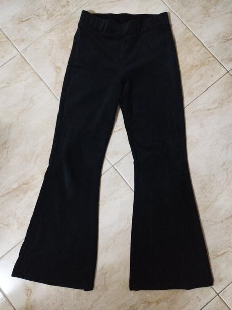 Zvonove nohavice velurove, kappahl,140