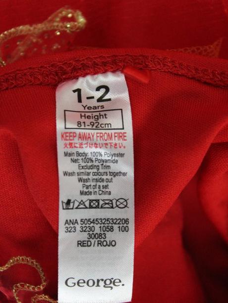 Šaty "malý čertík" veľ. 1-2 roky a, 