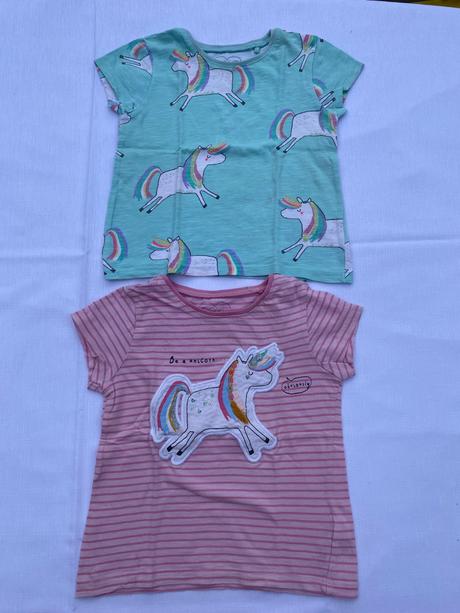 Tričká 2 ks unicorn, next,98