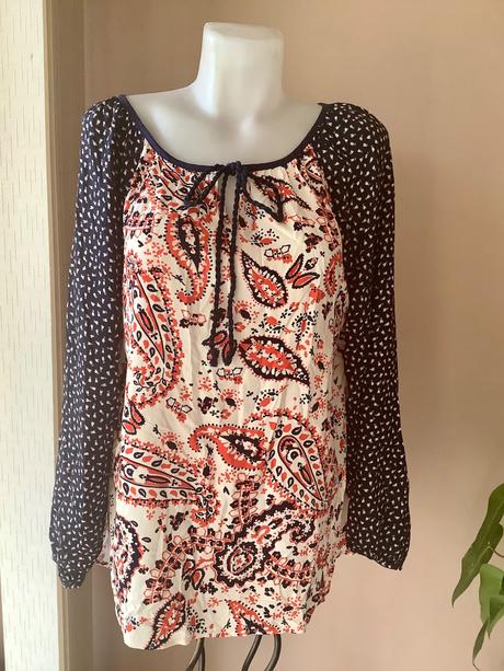 Krasna upletova blúzka/q5, papaya,40 / 42