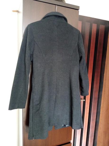 Tehotenský kabát veľ. 42 šedý tmavý, bonprix,42