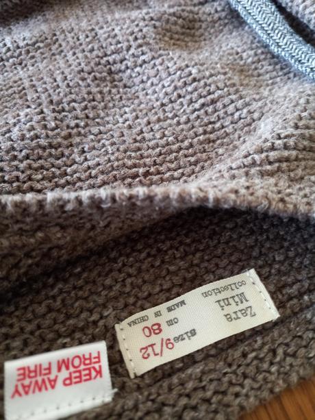 Pletený svetrík zara, zara,68