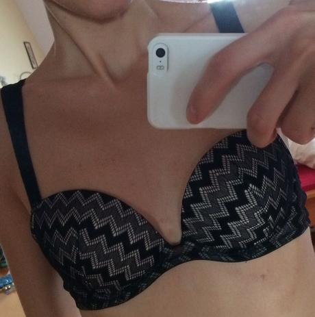 Čipkovaná podprsenka h&m, h&m,75b