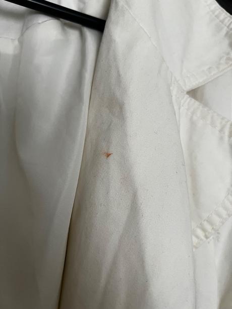 Biely krémový dlhý trenčkot bershka, bershka,xs