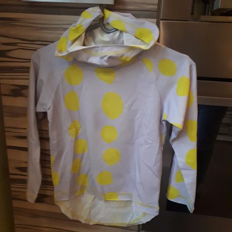 Fialovo-žlté tričko/mikina s kapuckou koolabah, 116