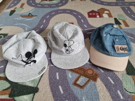 3x šiltovka pre chlapca, h&m,80