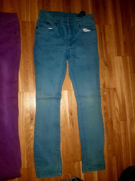 Zánovné rifle pre dievča od veľkosti 128 -140,ks2e, takko,134