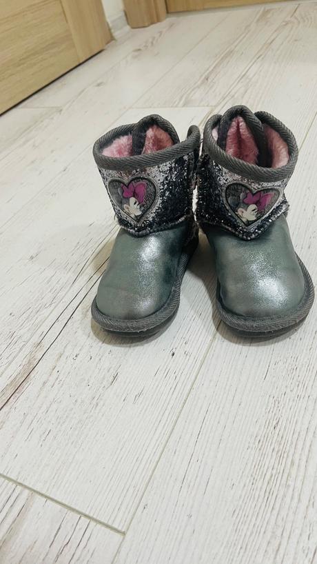 Strieborné čižmy minnie 24, 24