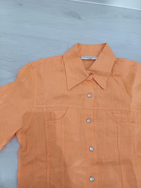 Ľanová talianska blúzka, s