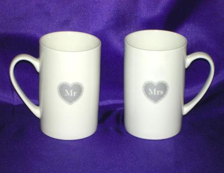 Hrnčeky "mr a mrs", 