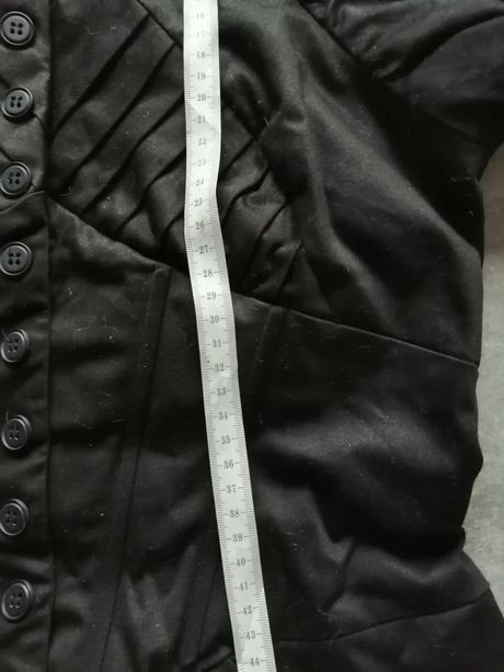 Čierne členité šaty warehouse v40 s kosticami, warehouse,40