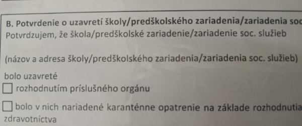 Ako správne čerpať OCR, ak škôlka nezaskrtla políčko?