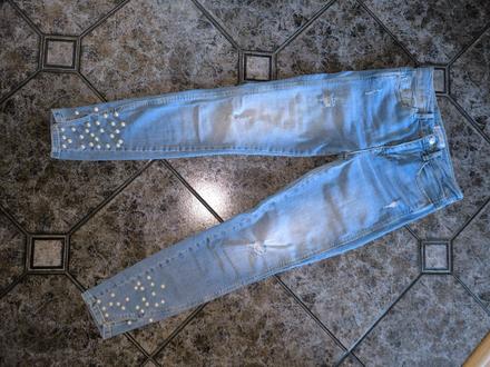 Dámske strečové slim jeans, zara,s