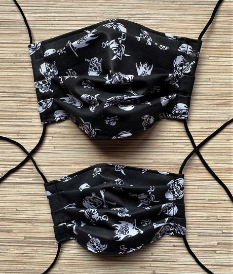 Bavlnené rúška 2 ks- set mama/otec a dieťa s gumič, 