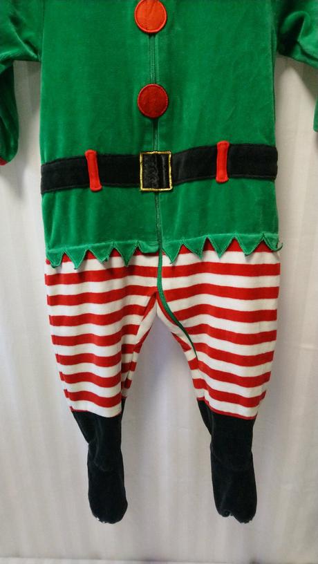 Zelený zamatový overal a čiapka, m, 86