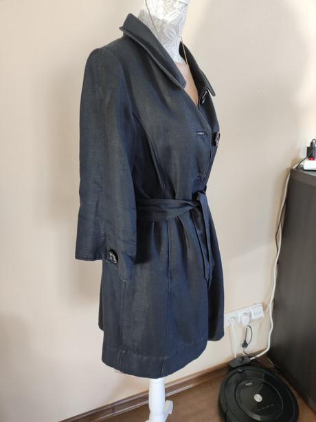 Dámsky lanový prechodný kabát, h&m,36