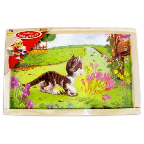 Obrázkové kocky z dreva, 