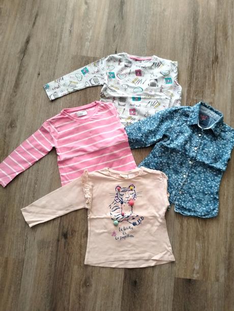 Tričká dlhý rukáv plus košeľa, 