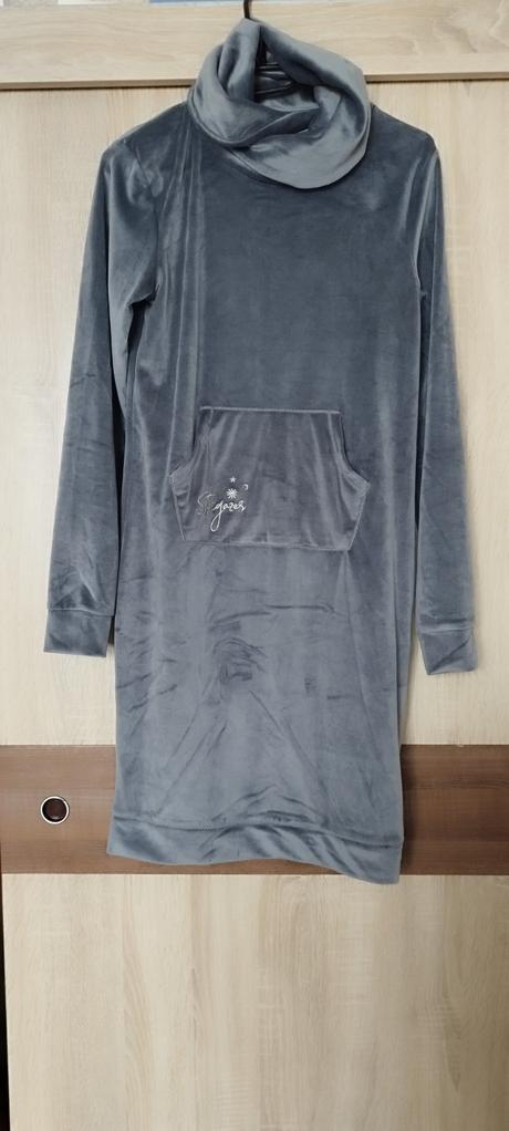 Velurova tepláková mikina/ šaty esmara, esmara,xs