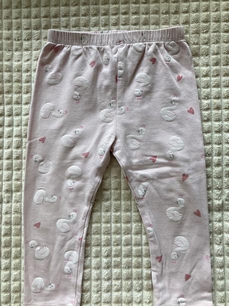 Legínky labuťkové a bodky, original marines,86