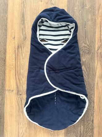 Zavinovačka s kapucňou do kočíka alebo autosedačky, lupilu