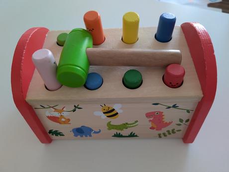 Drevene hracky - zatlkacka, labyrint, 