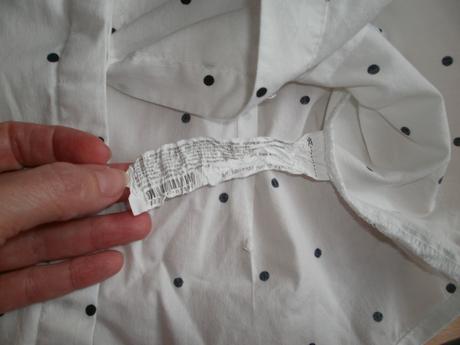 Bodkovaná elastická košeľa ako nová, gate,38