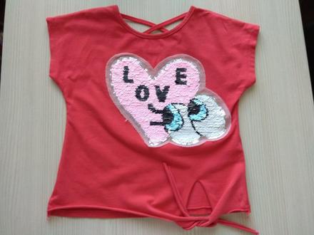 Tričko s premienacimi flitrami, 128