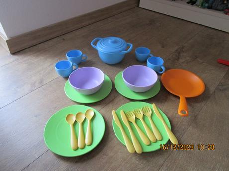 Detská drevená kuchynka janod s príslušenstvom, 