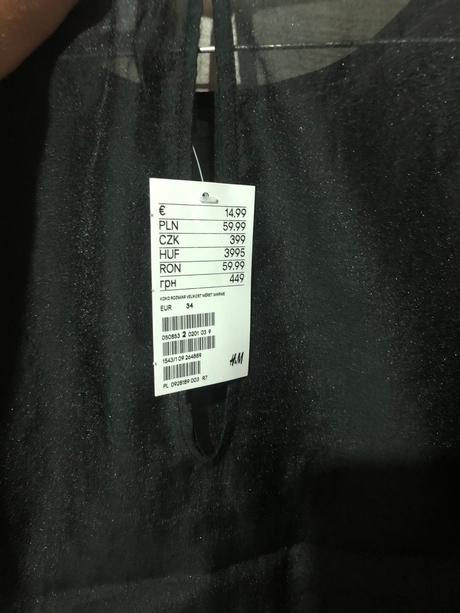 Blúzka s naberanymi rukávmi, h&m,xs