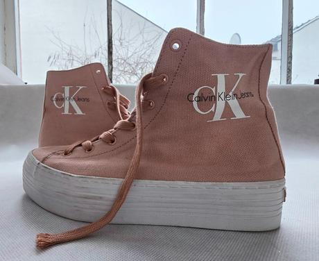 Plátenky calvin klein na platforme - veľ.38, 38