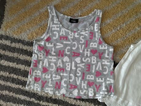 Písmenkové letné tielko 134/140, takko,134