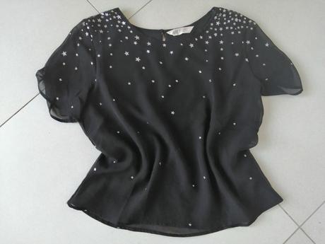 Dievčenská blúzka s trblietkami, h&m,170