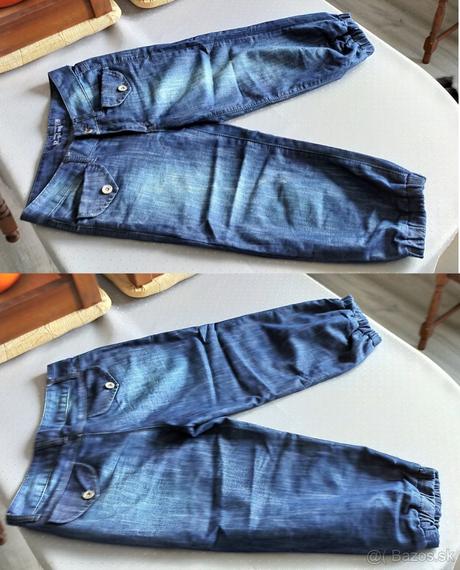 Tmavomodré trištvrťové gate, 34