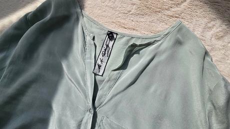 Luxusná hodvábna blúzka od austrálskej dizajnérske, xl