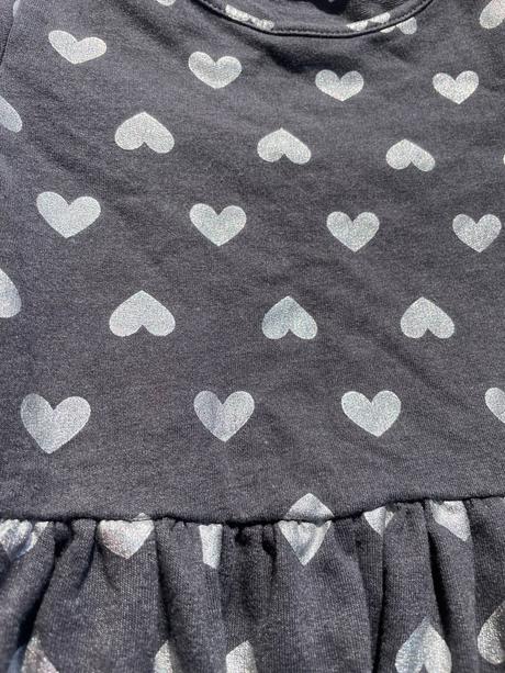 Šaty so srdiečkami, h&m,110