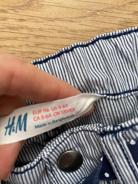 Namornicke kraťasy, h&m,116