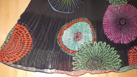Skladaná sukňa desigual, desigual,34