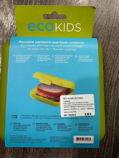 Crocodile creek eco box na jedlo zvieratka, 