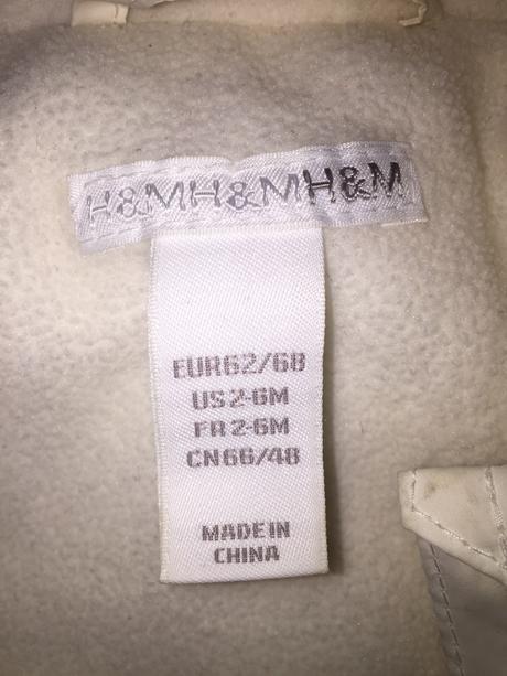 Zimný overal vo výbornom stave, h&m,68