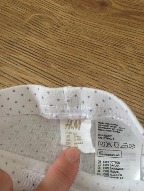 Leginky 2ks, h&m,68