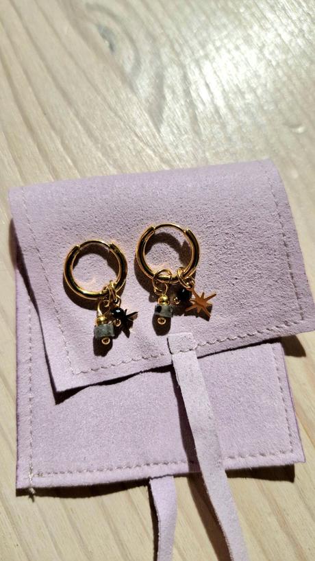 Náušnice s príveskami s labraduritom, 