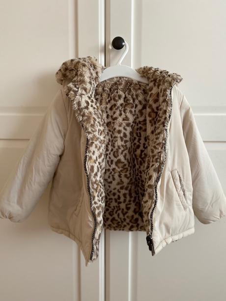 Zimná obojstranna bundička, zara,98