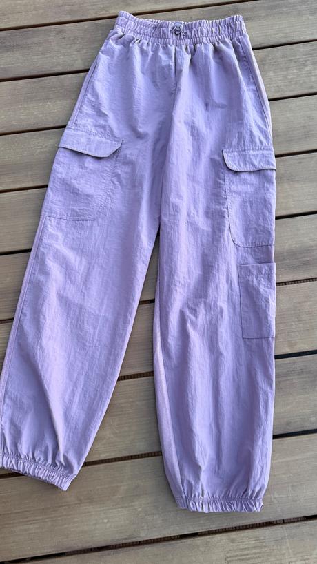 Padákové nohavice zara 152 fial-sive, zara,152