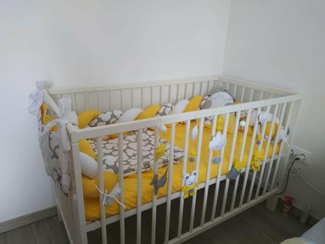 Detské biela ikea postieľka, šírka (cm): 60,dĺžka (cm): 120