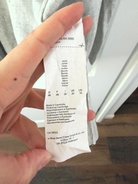 Kardigan zo zmesi vlny, hodvábu a kašmíru, s.oliver,xl