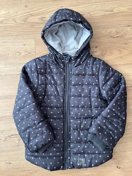Zimna bunda 116 - super stav, lupilu,116