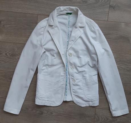 Biele sako, benetton,s