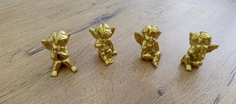 Anjel zlaty- mix - 45 mm, 